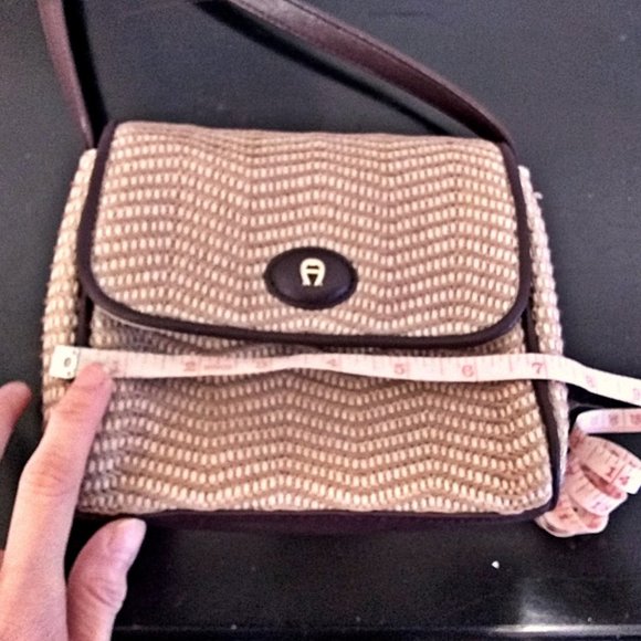 Etienne Aigner Mini Straw Crossbody Bag - Picture 8 of 10